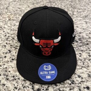 Ultra Game NBA Chicago Bulls Unisex Snapback Hat Cap Adjustable Under The Bridge